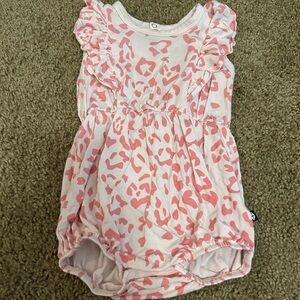 Kyte Sakura Leopard Bubble Romper 6-12 M